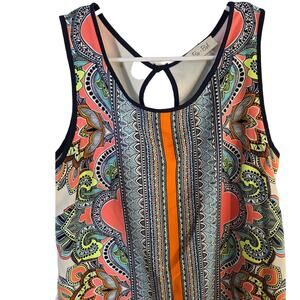 women's shirt top blouse  S misses wild print sleeveless